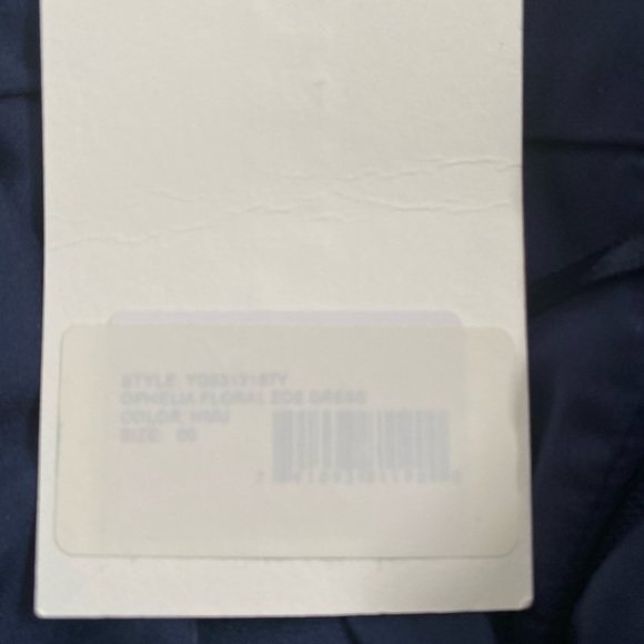 {Likely} Ophelia Floral Asymmetrical Ruffle Dress in Blue - Women's 00 - NWT - Picture 10 of 11